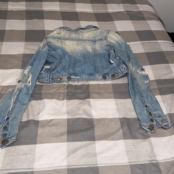 Women Extra Ripped Jean Jacket - Picture 2 of 2